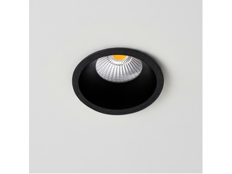 kelvo® DOT KLV-101-0308 Χωνευτό Φωτιστικό Downlight Σποτ LED 7W 910lm 38° AC 220-240V IP20 Φυσικό Λευκό 4500K - Bridgelux COB Chip & TÜV SÜD Driver - Μαύρο Ματ - Μ6 x Π6 x Υ7.8cm / Q5cm - 5 Χρόνια Εγγύηση