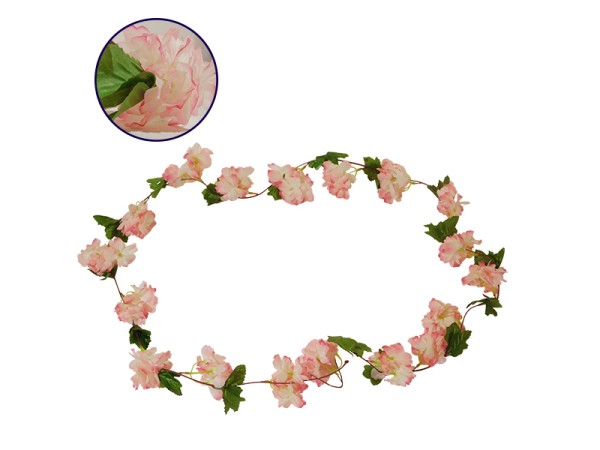 GloboStar® 09024 Τεχνητό Κρεμαστό Φυτό Διακοσμητική Γιρλάντα Μήκους 2.2 μέτρων με 18 X Άνθη Κερασιάς Ροζ Σομόν GloboStar® 09024 Τεχνητό Κρεμαστό Φυτό Διακοσμητική Γιρλάντα Μήκους 2.2 μέτρων με 18 X Άνθη Κερασιάς Ροζ Σομόν