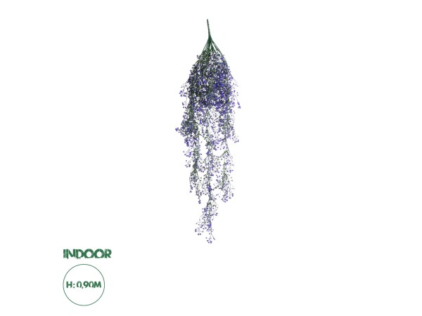 GloboStar® 09037 Τεχνητό Κρεμαστό Διακοσμητικό Φυτό Μήκους 1.2 μέτρων με 15 X Κλαδιά Φύλλωμα Ρούστικ Πράσινο Μωβ GloboStar® 09037 Τεχνητό Κρεμαστό Διακοσμητικό Φυτό Μήκους 1.2 μέτρων με 15 X Κλαδιά Φύλλωμα Ρούστικ Πράσινο Μωβ