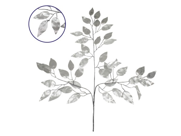 GloboStar® 09054 Τεχνητό Φυτό Διακοσμητικό Κλαδί Διαστάσεων M21cm x Υ27cm με 3 X Ασημί Κλαδιά και Φύλλωμα Φύκος GloboStar® 09054 Τεχνητό Φυτό Διακοσμητικό Κλαδί Διαστάσεων M21cm x Υ27cm με 3 X Ασημί Κλαδιά και Φύλλωμα Φύκος