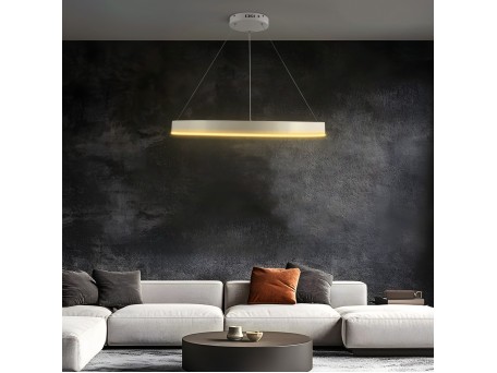 kelvo® VENOM KLV-101-0191 Κρεμαστό Φωτιστικό Οροφής LED 67W 6700lm 120° AC 220-240V IP20 Ρυθμιζόμενο Λευκό CCT με Χειριστήριο από 2700K έως 6000K Dimmable - Lumileds SMD Chip - Λευκό Ματ - Μ80 x Π80 x Υ6.5cm - 3 Χρόνια Εγγύηση