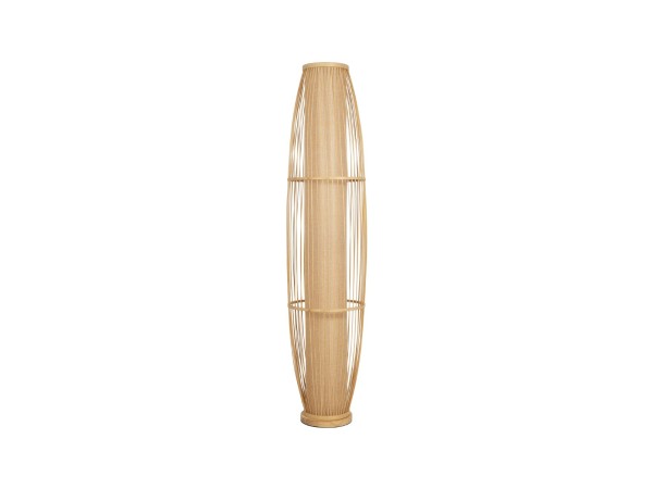 GLOBOSTAR® TULUM 02002 Boho Επιδαπέδιο Φωτιστικό Πορτατίφ με Ντουί 1 x E27 AC 220-240V IP20 - Μπεζ - Μ30 x Π30 x Υ120cm