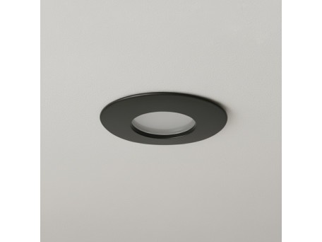 kelvo® KAPA KLV-101-0038 Χωνευτό Φωτιστικό Downlight Σποτ Μπάνιου για Λάμπα MR16 με Ντουί GU10 AC 220-240V Αδιάβροχο IP65 - Μαύρο Ματ - Μ8.5 x Π8.5 x Υ4.2cm / Q7.5cm