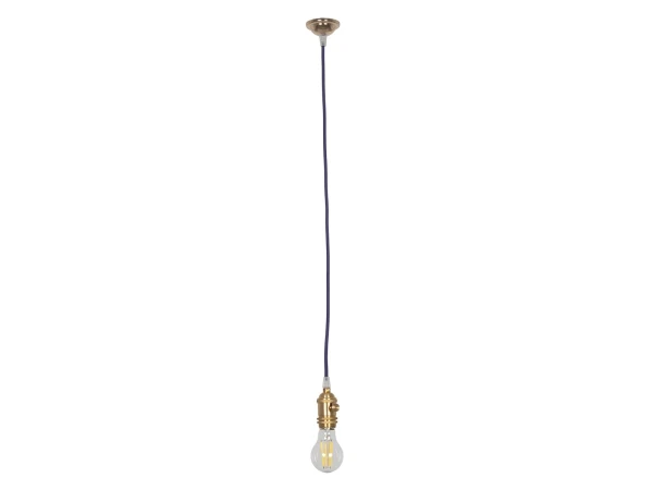 GLOBOSTAR® SUSPENS 115103 Vintage Κρεμαστό Φωτιστικό Οροφής με Ντουί 1 x E27 AC 220-240V IP20 - Χρυσό & Μωβ - Μ6.7 x Π6.7 x Y97cm GLOBOSTAR® SUSPENS 115103 Vintage Κρεμαστό Φωτιστικό Οροφής με Ντουί 1 x E27 AC 220-240V IP20 - Χρυσό & Μωβ - Μ6.7 x Π6.7 x Y97cm
