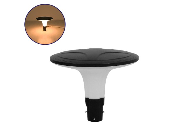 GLOBOSTAR® SQUARE 12144 Φωτιστικό Κολωνάκι Κήπου LED 100W 12000lm 120° AC 220-240V Αδιάβροχο IP65 Θερμό Λευκό 2700K - Γκρι Ανθρακί - Μ54 x Π54 x Υ45cm - 3 Χρόνια Εγγύηση