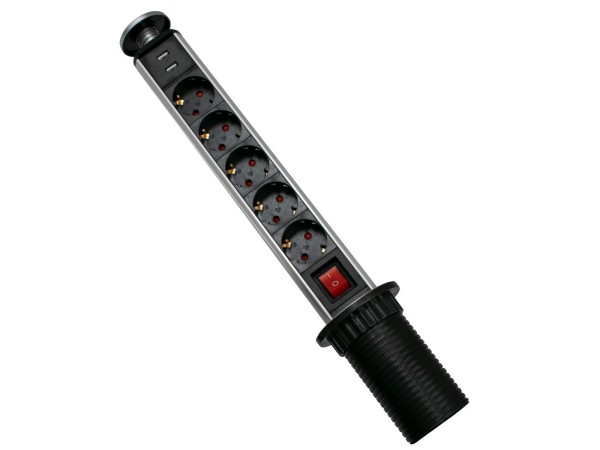 GloboStar® 79632 Χωνευτό Πτυσσόμενο Πολύμπριζο με 5 Πρίζες Ασφαλείας EU Σούκο AC 230V Max 5000W & 2 Εξόδους USB DC 5V Max 3A 18W & Ενσωματωμένο Διακόπτη Οn/Off GloboStar® 79632 Χωνευτό Πτυσσόμενο Πολύμπριζο με 5 Πρίζες Ασφαλείας EU Σούκο AC 230V Max 5000W & 2 Εξόδους USB DC 5V Max 3A 18W & Ενσωματωμένο Διακόπτη Οn/Off