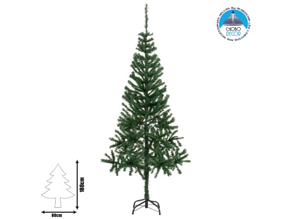 GloboStar® Crazy Christmas Χριστουγεννιάτικο Δέντρο SantaClaus Φ80 x Υ180εκ Πράσινο με Μεταλλική Βάση