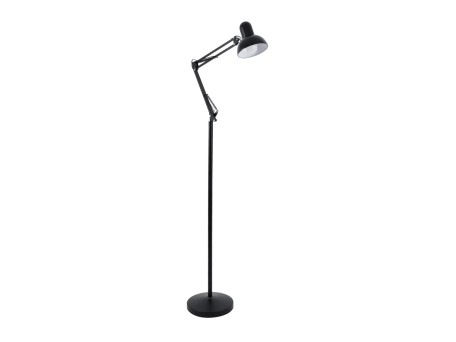 GLOBOSTAR® AUDREY 01468 Vintage Επιδαπέδιο Φωτιστικό με Ντουί 1 x E27 AC 220-240V IP20 - Μαύρο - Μ15 x Π15 x Υ190cm