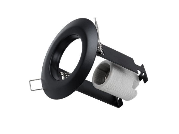 GLOBOSTAR® ALIBA 77841 Χωνευτή Βάση για Σποτ R50 με Ντουί E14 IP20 - Μαύρο Ματ - Μ9.2 x Π9.2 x Υ9.5cm / Q7cm