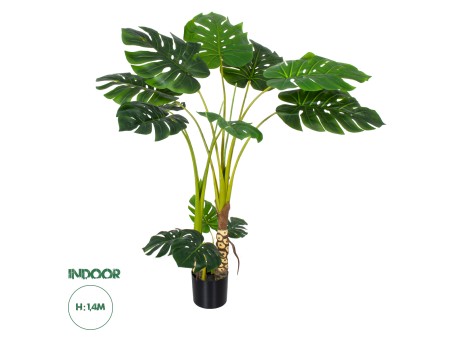 GloboStar® Artificial Garden MONSTERA PLANT 20004 - Τεχνητό Διακοσμητικό Φυτό Μονστέρα Υ140cm