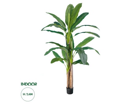 GloboStar® Artificial Garden BANANA TREE 20018 - Τεχνητό Διακοσμητικό Φυτό Μπανανιά - Μπανανόδεντρο Υ240cm
