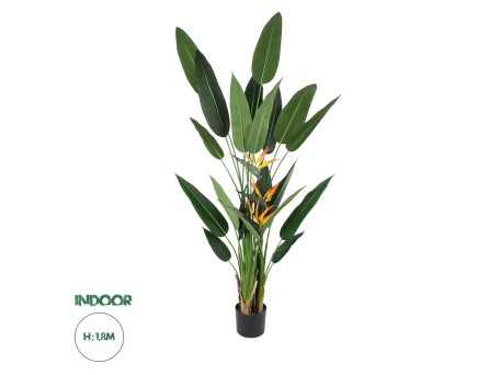 GloboStar® Artificial Garden STRELITZIA REGINAE 20033 Τεχνητό Διακοσμητικό Φυτό Στρελίτσια - Πουλί του Παραδείσου Υ180cm