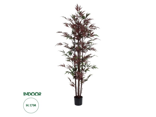 GloboStar® Artificial Garden BLOODLEAF BAMBOO 20039 Τεχνητό Διακοσμητικό Φυτό Αιματόφυλλο Μπαμπού Υ170cm