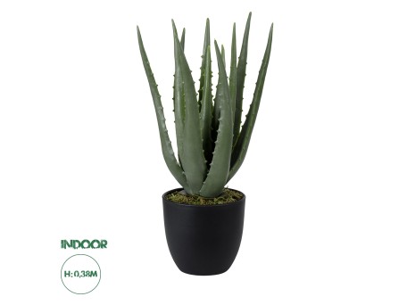 GloboStar® Artificial Garden ALOE 20064 Τεχνητό Διακοσμητικό Φυτό Αλόη Υ38cm