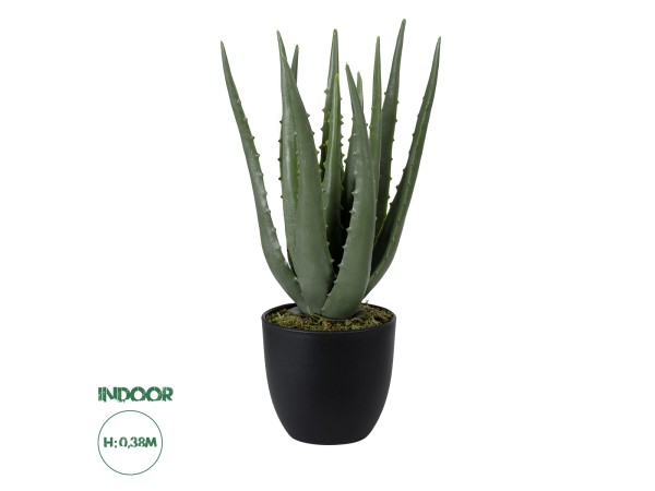 GloboStar® Artificial Garden ALOE 20064 Τεχνητό Διακοσμητικό Φυτό Αλόη Υ38cm