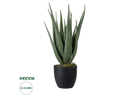 GloboStar® Artificial Garden ALOE 20066 Τεχνητό Διακοσμητικό Φυτό Αλόη Υ65cm