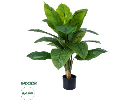 GloboStar® Artificial Garden ROHDEA JAPONICA 20068 Τεχνητό Διακοσμητικό Φυτό Ιαπωνέζικη Ροδέα Υ80cm