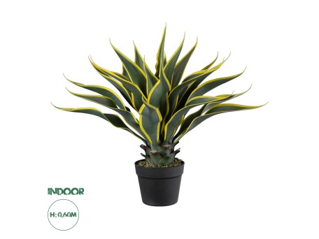 GloboStar® Artificial Garden SISAL AGAVE 20081 Τεχνητό Διακοσμητικό Φυτό Αγαύη Υ60cm