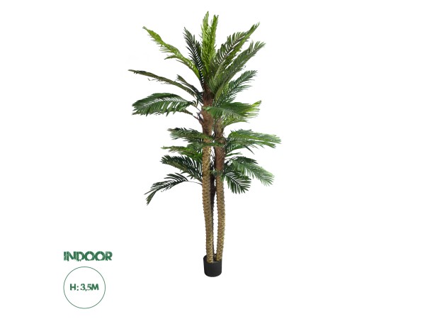 GloboStar® Artificial Garden COCONUT PALM TREE 20087 Τεχνητό Διακοσμητικό Φυτό Φοινικόδεντρο Κοκοφοίνικας Υ350cm