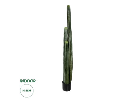 GloboStar® Artificial Garden CARNEGIEA CACTUS 20122 Τεχνητό Διακοσμητικό Φυτό Κάκτος Σαγκουάρο Υ150cm