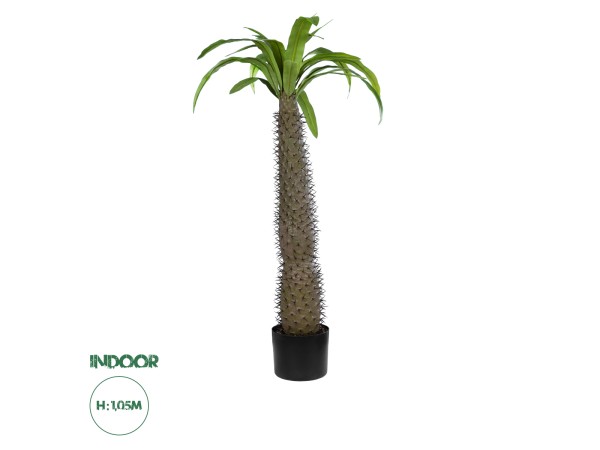 GloboStar® Artificial Garden PACHYPODIUM LAMEREI PALM TREE 20129 Τεχνητό Διακοσμητικό Φυτό Φοίνικας της Μαγαδασκάρης Υ105cm