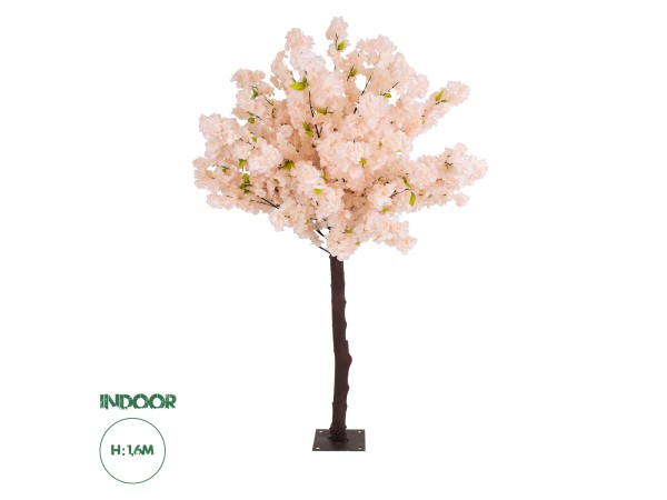 GloboStar® Artificial Garden SALMON CHERRY BLOSSOM TREE 20139 Τεχνητό Διακοσμητικό Δέντρο Σομόν Κερασιά Υ160cm