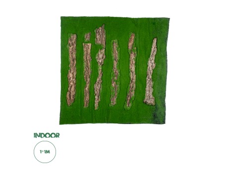 GloboStar® Artificial Garden BRYOPHYTA 20147 Τεχνητό Διακοσμητικό Πάνελ Φυλλωσιάς - Κάθετος Κήπος Βρύα Μ100 x Π100 x Υ3cm