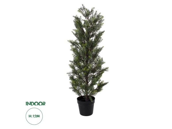 GloboStar® Artificial Garden LEMON CYPRESS 20151 Τεχνητό Διακοσμητικό Φυτό Λεμονόκυπάρισσο Υ120cm