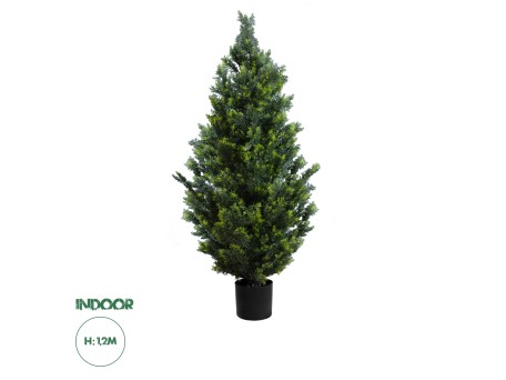 GloboStar® Artificial Garden CYPRESSUS LEYLANDII 20154 Τεχνητό Διακοσμητικό Φυτό Κυπαρίσσι Λέιλαντ Υ120cm