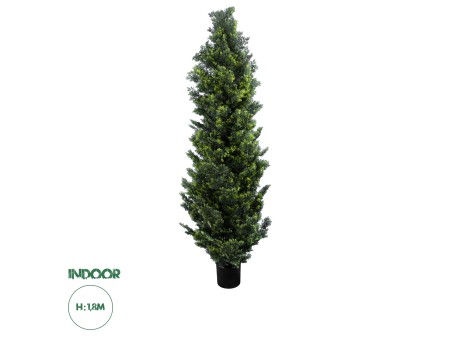 GloboStar® Artificial Garden CYPRESSUS LEYLANDII 20156 Τεχνητό Διακοσμητικό Φυτό Κυπαρίσσι Λέιλαντ Υ180cm