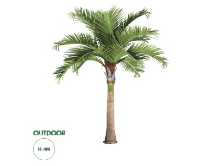 GloboStar® Artificial Garden COCONUT PALM TREE 20169 Τεχνητό Διακοσμητικό Φυτό Φοινικόδεντρο Κοκοφοίνικας Εξωτερικού Χώρου IP68 UV Certified Protection Υ400cm