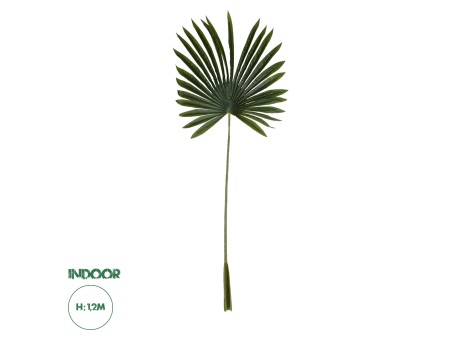 GloboStar® Artificial Garden SERENOA PALM LEAF 20173 Τεχνητό Διακοσμητικό Φύλο Φοινικόδεντρου Σερενόα Βεντάλια Π47 x Υ120cm