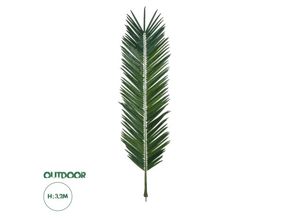 GloboStar® Artificial Garden ARECA PALM LEAF 20183 - Τεχνητό Διακοσμητικό Φύλο Φοινικόδεντρου Αρέκα Π95 x Υ320cm