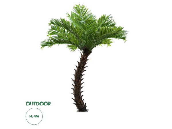 GloboStar® Artificial Garden PHOENIX ROEBELENII PALM TREE 20188 Τεχνητό Διακοσμητικό Φυτό Φοινικόδεντρο Ρομπελίνι Εξωτερικού Χώρου IP68 UV Certified Protection Υ400cm