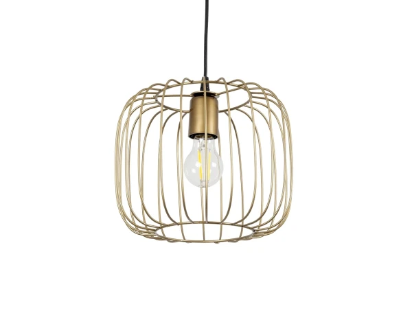GLOBOSTAR® LUCANA 201-0074 Vintage Κρεμαστό Φωτιστικό Οροφής με Ντουί 1 x E27 AC 220-240V IP20 - Χρυσό - Μ29 x Π29 x Υ23cm GLOBOSTAR® LUCANA 201-0074 Vintage Κρεμαστό Φωτιστικό Οροφής με Ντουί 1 x E27 AC 220-240V IP20 - Χρυσό - Μ29 x Π29 x Υ23cm
