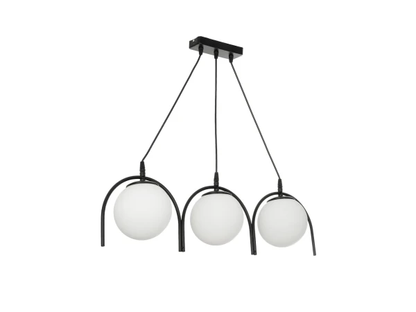 GLOBOSTAR® FLASHO 201-0111 Vintage Κρεμαστό Φωτιστικό Οροφής με Ντουί 3 x E27 AC 220-240V IP20 - Μαύρο & Λευκό - Μ73 x Π15 x Υ23cm GLOBOSTAR® FLASHO 201-0111 Vintage Κρεμαστό Φωτιστικό Οροφής με Ντουί 3 x E27 AC 220-240V IP20 - Μαύρο & Λευκό - Μ73 x Π15 x Υ23cm