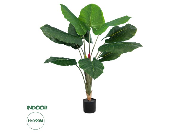 GloboStar® Artificial Garden TARO 20216 Τεχνητό Διακοσμητικό Φυτό Κολοκασία Υ140cm