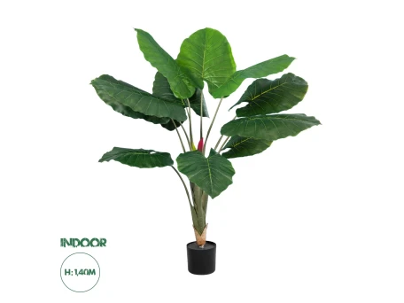GloboStar® Artificial Garden TARO 20216 Τεχνητό Διακοσμητικό Φυτό Κολοκασία Υ140cm