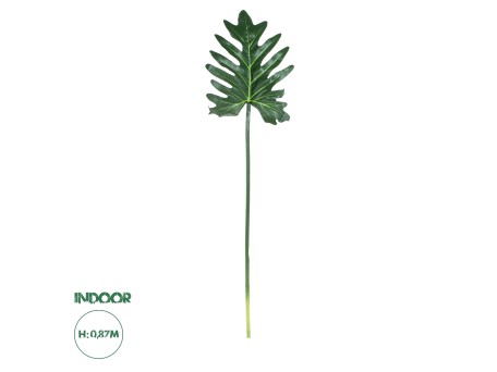 GloboStar® Artificial Garden TARO LEAF 20220 Τεχνητό Διακοσμητικό Φύλο Κολοκασίας Π32 x Υ87cm
