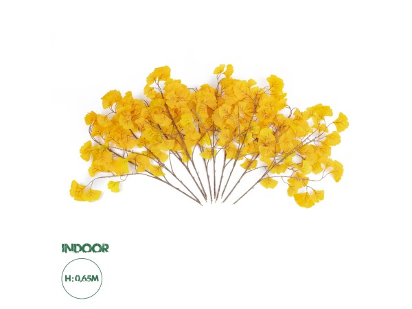 GloboStar® Artificial Garden GINKGO BRANCH 20229 10 x Τεχνητά Διακοσμητικά Κλαδία Γκίγκο Π50 x Υ65cm GloboStar® Artificial Garden GINKGO BRANCH 20229 10 x Τεχνητά Διακοσμητικά Κλαδία Γκίγκο Π50 x Υ65cm
