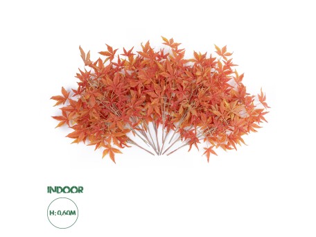 GloboStar® Artificial Garden MAPLE BRANCH 20230 10 x Τεχνητά Διακοσμητικά Κλαδία Σφένδαμου Π55 x Υ60cm