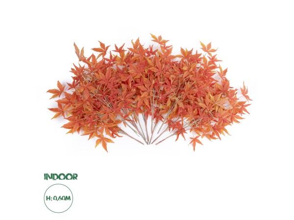 GloboStar® Artificial Garden MAPLE BRANCH 20230 10 x Τεχνητά Διακοσμητικά Κλαδία Σφένδαμου Π55 x Υ60cm