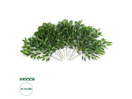 GloboStar® Artificial Garden LAUREL BRANCH 20231 10 x Τεχνητά Διακοσμητικά Κλαδία Δάφνης Π50 x Υ65cm