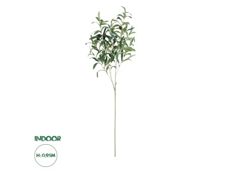 GloboStar® Artificial Garden OLIVE TREE BRANCH 20233 Τεχνητό Διακοσμητικό Κλαδί Ελιάς Π30 x Υ95cm