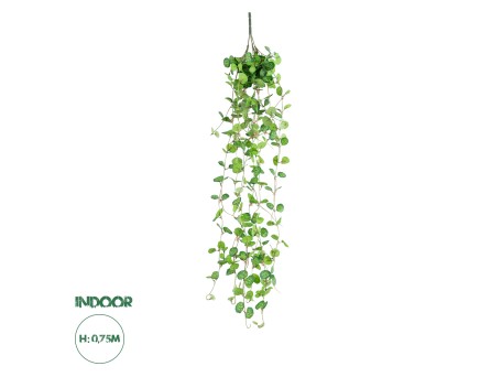 GloboStar® Artificial Garden IVY HANGING BRANCH 20237 Τεχνητό Διακοσμητικό Κρεμαστό Φυτό Κισσός Υ75cm