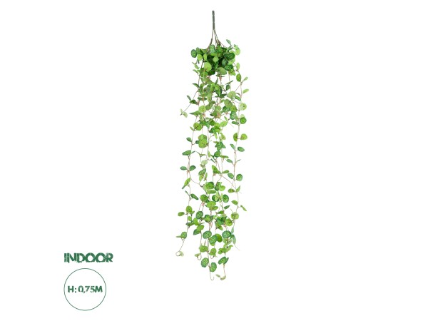GloboStar® Artificial Garden IVY HANGING BRANCH 20237 Τεχνητό Διακοσμητικό Κρεμαστό Φυτό Κισσός Υ75cm
