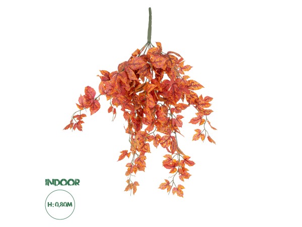 GloboStar® Artificial Garden MAPLE HANGING BRANCH 20243 Τεχνητό Διακοσμητικό Κρεμαστό Φυτό Σφένδαμος Υ80cm