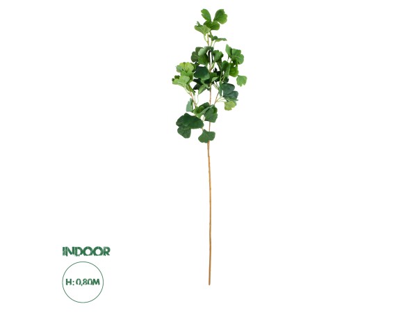 GloboStar® Artificial Garden GINKGO BRANCH 20259 Τεχνητό Διακοσμητικό Κλαδί Γκίγκο Π22 x Υ80cm