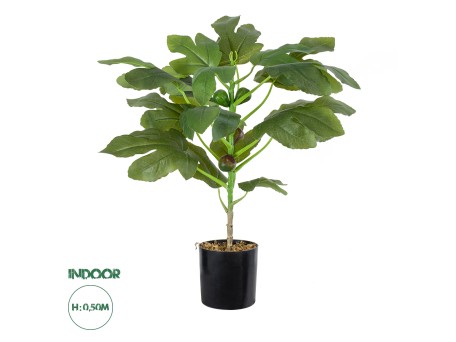 GloboStar® Artificial Garden FIG TREE 20380 Τεχνητό Διακοσμητικό Φυτό Συκιά Υ50cm