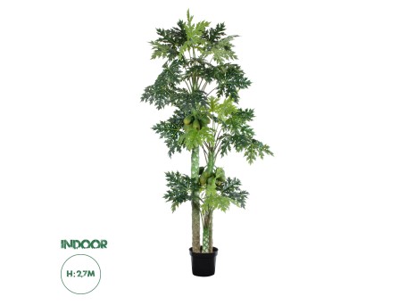 GloboStar® Artificial Garden PAPAYA TREE 20383 Τεχνητό Διακοσμητικό Φυτό  Παπάγια Υ270cm